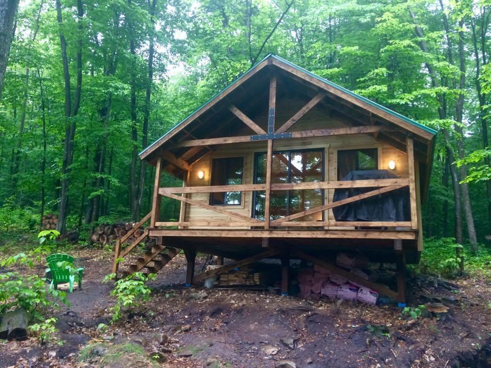 Les Cabines Nordik Des Piles Villa Saint-Jean-des Piles Bagian luar foto