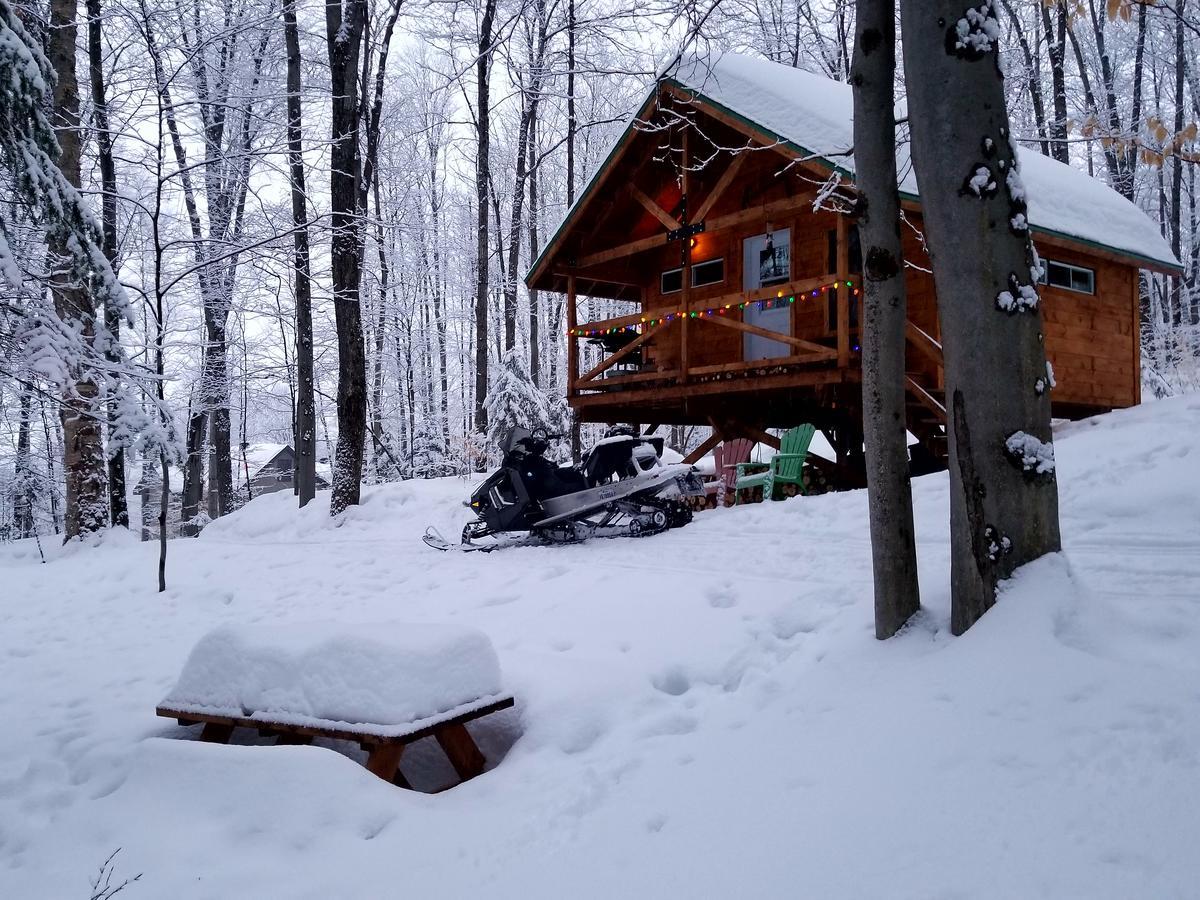 Les Cabines Nordik Des Piles Villa Saint-Jean-des Piles Bagian luar foto