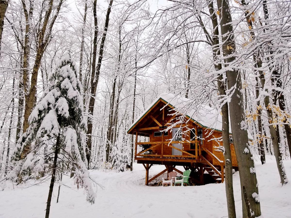 Les Cabines Nordik Des Piles Villa Saint-Jean-des Piles Bagian luar foto