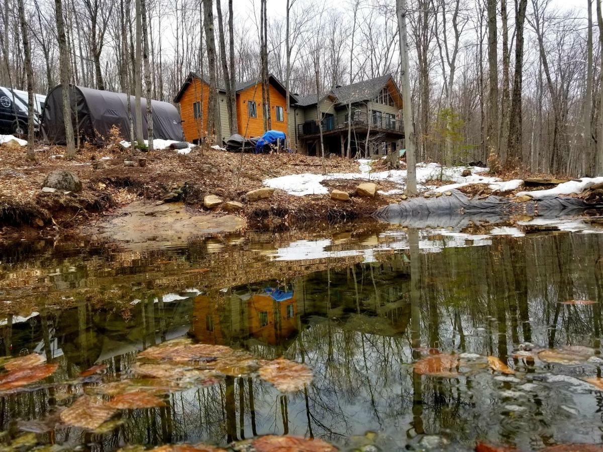 Les Cabines Nordik Des Piles Villa Saint-Jean-des Piles Bagian luar foto
